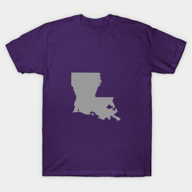 Louisiana Grey T-Shirt by AdventureFinder